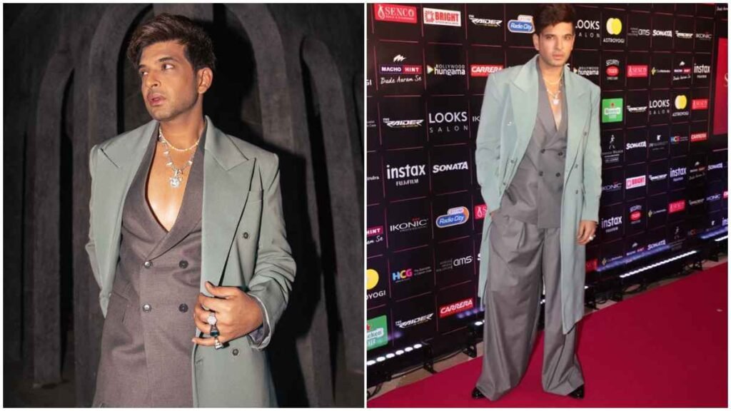 The Double-Breasted Blazer Is Elevated In Style By TV Star Karan Kundra! 1 socialkarankundrra 1679907970