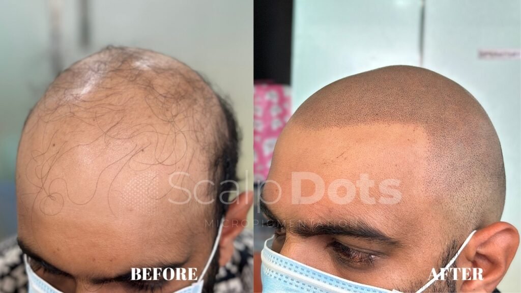 Unlocking Confidence: The Power of Scalp Micropigmentation 2 BEFORE 2