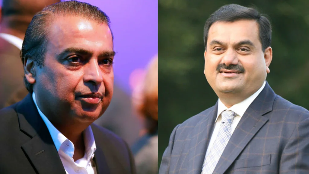 Mukesh Ambani,Gautam Adani,Top 100