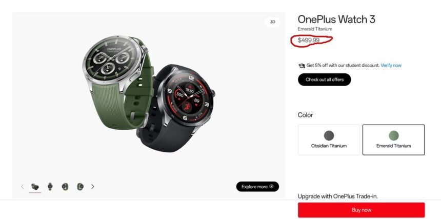 OnePlus Watch 3