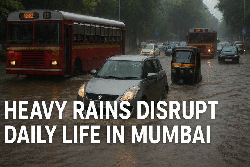 Heavy Rains Disrupt Daily Life in Mumbai