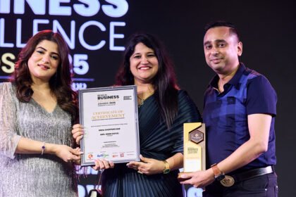 MOM Care Founder Mrs. Nidhi Goyal Honoured with the Bengal Business Excellence Award 2025 for Best Emerging E-Commerce Brand for Newborn Baby & Kids