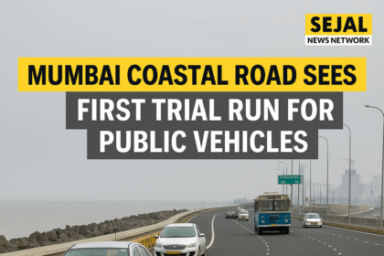 Mumbai Coastal Road Sees First Trial Run for Public Vehicles