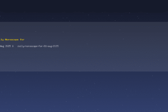 Daily Horoscope for 31 Aug 2025 — daily-horoscope-for-31-aug-2025