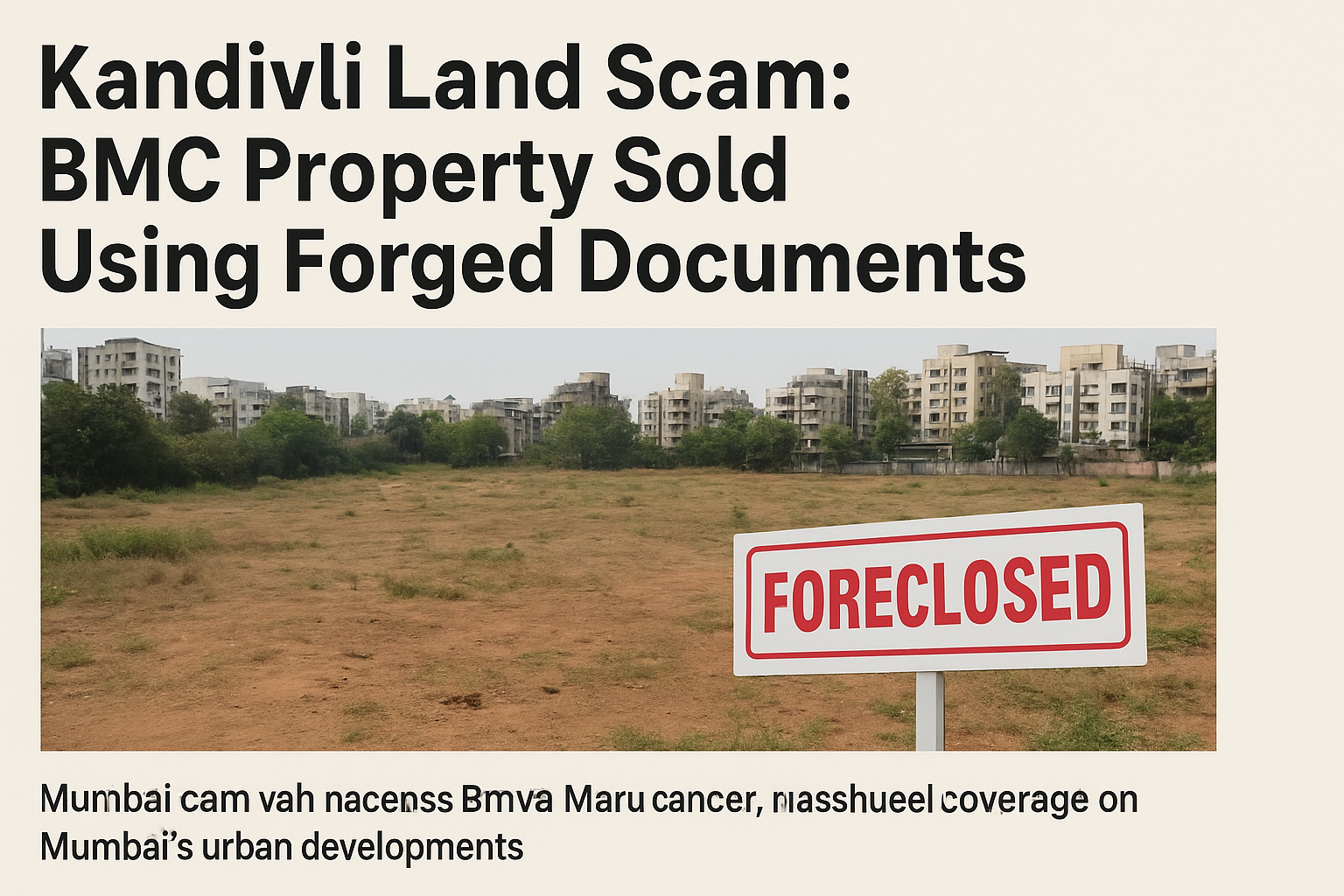 Kandivli Land Scam