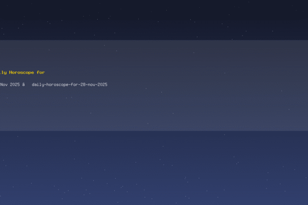 Daily Horoscope for 28 Nov 2025 — daily-horoscope-for-28-nov-2025