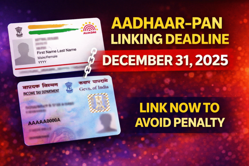Aadhaar-PAN Linking Mandatory by December 31, 2025