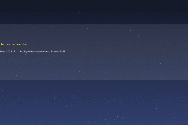 Daily Horoscope for 13 Dec 2025 — daily-horoscope-for-13-dec-2025