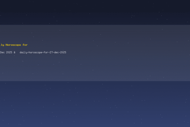 Daily Horoscope for 27 Dec 2025 — daily-horoscope-for-27-dec-2025