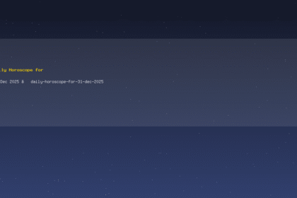 Daily Horoscope for 31 Dec 2025 — daily-horoscope-for-31-dec-2025