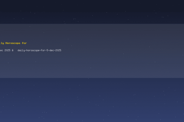 Daily Horoscope for 5 Dec 2025 — daily-horoscope-for-5-dec-2025