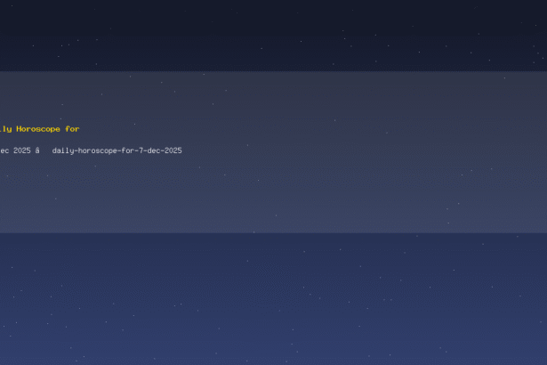 Daily Horoscope for 7 Dec 2025 — daily-horoscope-for-7-dec-2025