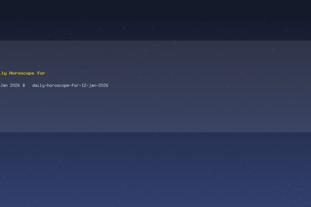 Daily Horoscope for 12 Jan 2026 — daily-horoscope-for-12-jan-2026