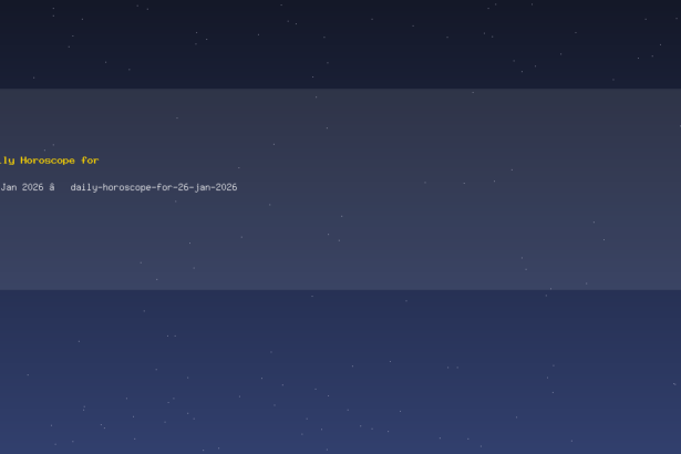 Daily Horoscope for 26 Jan 2026 — daily-horoscope-for-26-jan-2026