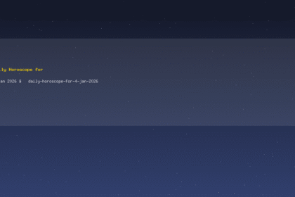 Daily Horoscope for 4 Jan 2026 — daily-horoscope-for-4-jan-2026