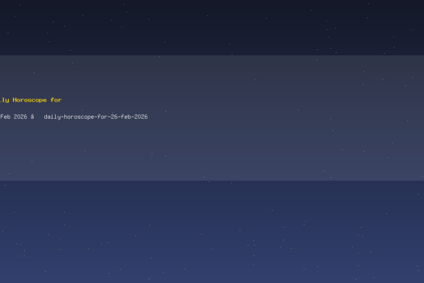 Daily Horoscope for 26 Feb 2026 — daily-horoscope-for-26-feb-2026