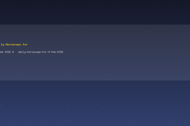 Daily Horoscope for 4 Feb 2026 — daily-horoscope-for-4-feb-2026
