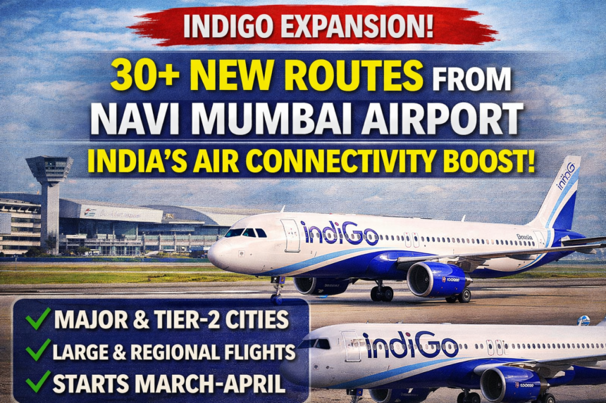 IndiGo 30 New Routes from Navi Mumbai Airport