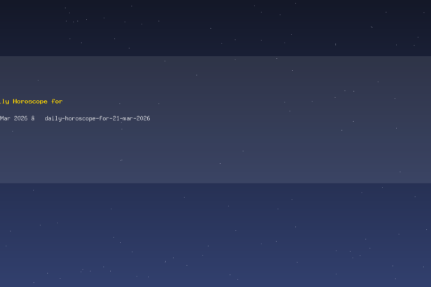 Daily Horoscope for 21 Mar 2026 — daily-horoscope-for-21-mar-2026