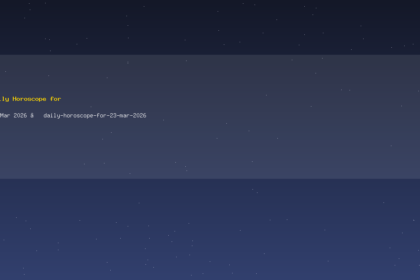 Daily Horoscope for 23 Mar 2026 — daily-horoscope-for-23-mar-2026