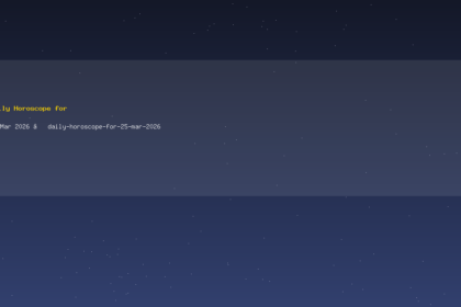 Daily Horoscope for 25 Mar 2026 — daily-horoscope-for-25-mar-2026