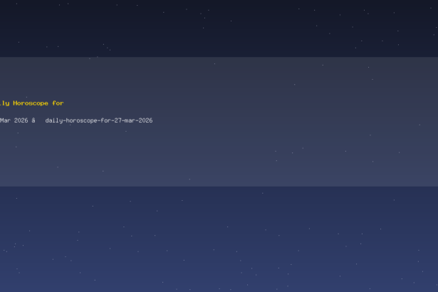 Daily Horoscope for 27 Mar 2026 — daily-horoscope-for-27-mar-2026