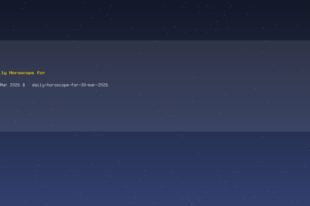 Daily Horoscope for 30 Mar 2026 — daily-horoscope-for-30-mar-2026