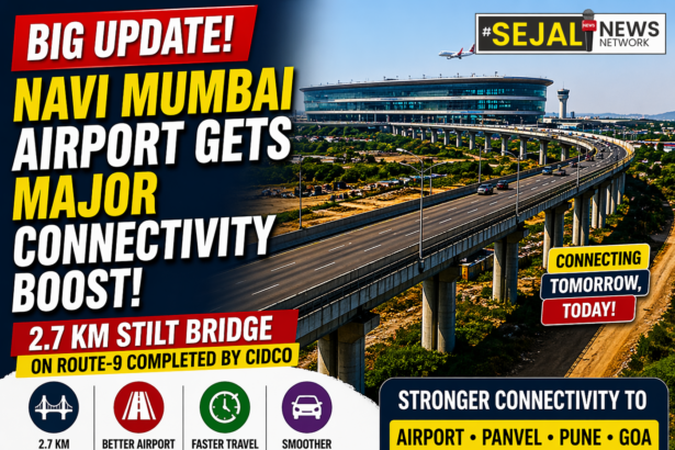 Navi Mumbai Airport Gets 2.7 Km Stilt Bridge