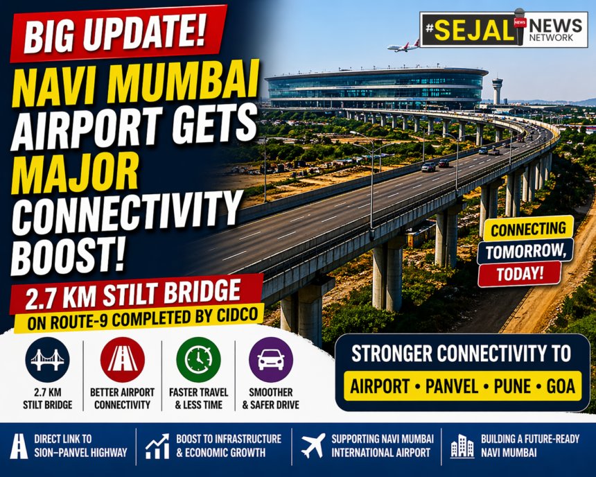 Navi Mumbai Airport Gets 2.7 Km Stilt Bridge