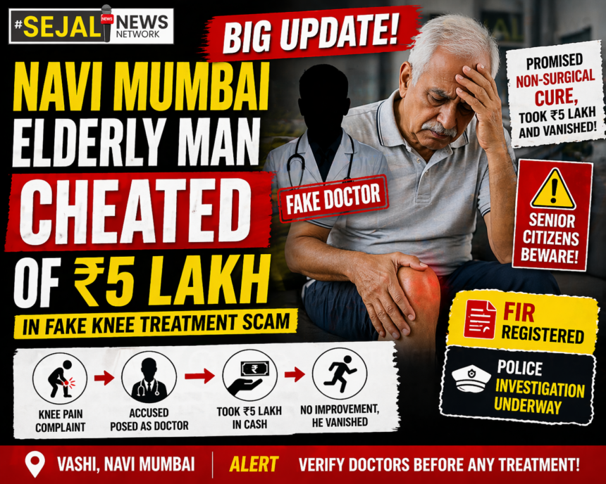 Navi Mumbai Elderly Man Duped of ₹5 Lakh in Fake Knee Treatment