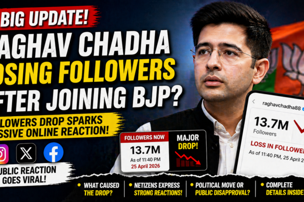 Raghav Chadha Social Media Followers Drop
