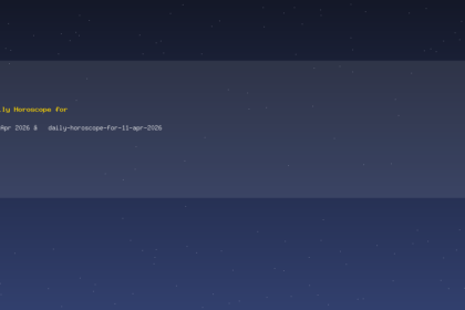 Daily Horoscope for 11 Apr 2026 — daily-horoscope-for-11-apr-2026