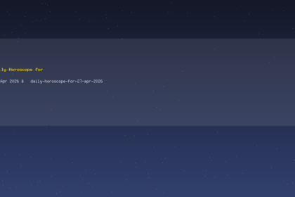 Daily Horoscope for 27 Apr 2026 — daily-horoscope-for-27-apr-2026