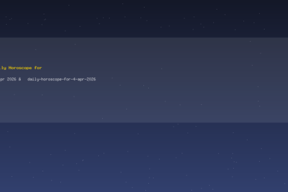 Daily Horoscope for 4 Apr 2026 — daily-horoscope-for-4-apr-2026