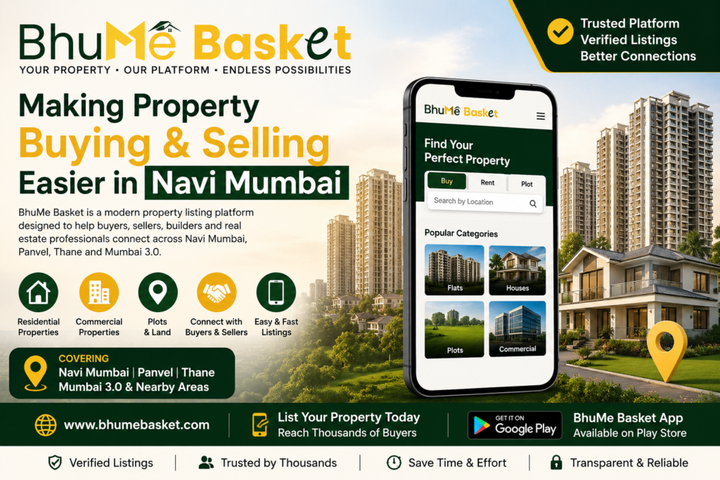 BhuMe Basket Property Listing Platform in Navi Mumbai for Buying, Selling and Renting Properties