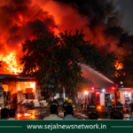 Massive Blaze Breaks Out at Furniture Godown in Digha
