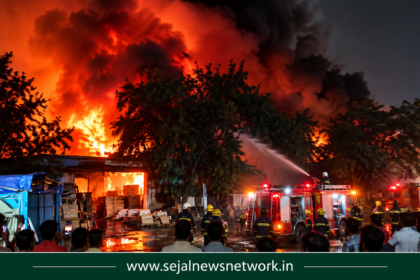 Massive Blaze Breaks Out at Furniture Godown in Digha
