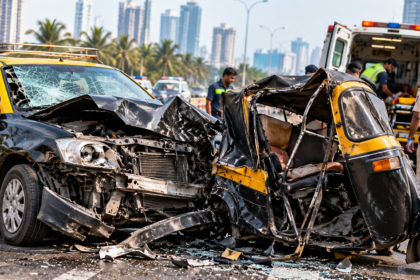 Navi Mumbai Accident Bank Employee Killed as Speeding Taxi Rams Auto
