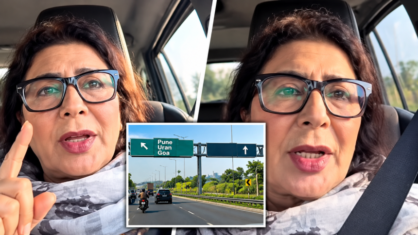 Vandana Gupte Slams Navi Mumbai Airport Road Signage