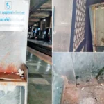 The defunct drinking water facilities at Vashi railway station